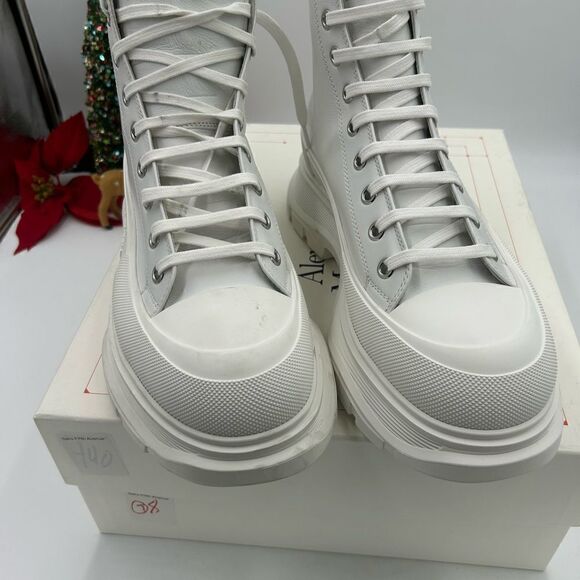 Men’s Alexander, McQueen tread slick high top boots size 46 made in Italy main image 5